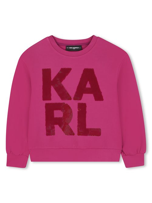 Felpa con logo KARL LAGERFELD | Z30613FUCSIA